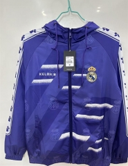 Retro version  Real Madrid Purple Wear Thailand Trench Coats-0255