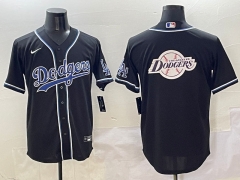 2025 Three generations of fashion New MLB Los Angeles Dodgers Black Jersey(Style 7)-0840