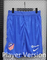 Player Version 2025-26 Atletico Madrid Home Blue Thailand Soccer Shorts-888