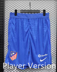 Player Version 2025-26 Atletico Madrid Home Blue Thailand Soccer Shorts-888