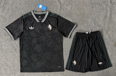 2025-26 Juventus 2nd Away Black Soccer Uniform-6748