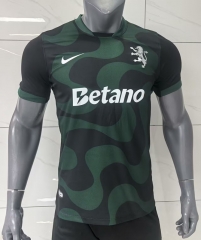 25-26 Sporting Lisbon Clube de Portugal 2nd Away Black Thailand Soccer Jersey AAA-416