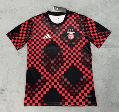 (S-4XL) 25-26 Benfica Red&Black Thailand Training Soccer Jersey AAA-4506