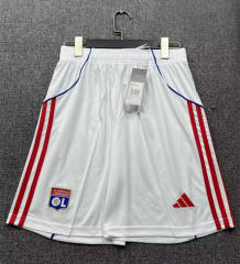 2025-2026 Olympique Lyonnais Home White Thailand Soccer Shorts