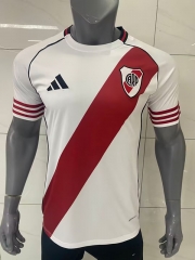 25-26 River Plate Home White (without black chest ad) Thailand Soccer Jersey AAA-416