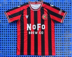 2025-26 Walsall Home Black&Red Thailand Soccer Jersey AAA-2733