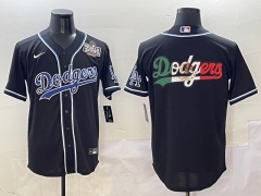 2025 Three generations of fashion New MLB Los Angeles Dodgers Black Jersey(Style 4)-0840