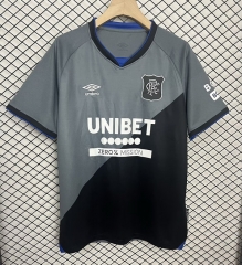 (S-4XL) 25-26 Rangers Football Club 2rd Away Black Thailand Soccer Jersey AAA-2044