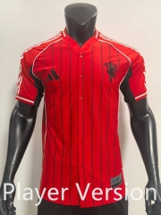 player version 2025-26 Manchester United Red Soccer US Pack Jersey AAA-SJ