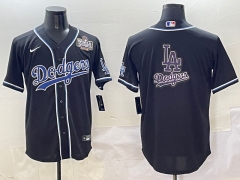 2025 Three generations of fashion New MLB Los Angeles Dodgers Black Jersey(Style13)-0840