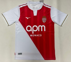 2025-26 Monaco Home Red& White Thailand Soccer Jersey AAA