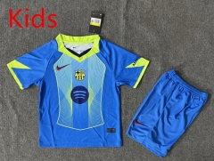 25-26 Special Edition Barcelona Blue Kids/Youth Soccer Uniform-6748