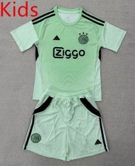 2025-26 Ajax Goalkeeper Green Kid/Youth Soccer Uniform-AY