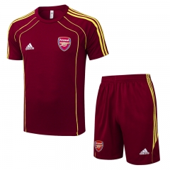 2025-2026 Retro version Arsenal Red Short-sleeved Thailand Soccer Tracksuit-815