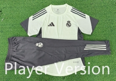 Player Version  2025-26 Real Madrid  Light Green Short-Sleeve Thailand Soccer Tracksuit-9926