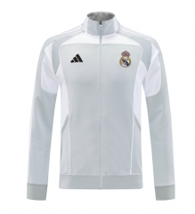 2025-2026 Real Madrid Light Grey Thailand Soccer Jacket-LH