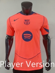 Player Version 25-26 Barcelona 2nd Away Orange Thailand Soccer Jersey AAA-0871