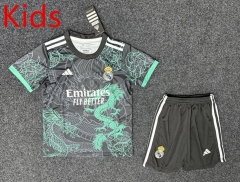 2025-2026 Special Edition Real Madrid Black&Green Kids/Youth Soccer Uniform-GB
