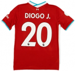 #20  DiOGO J. Retro Version 20-21 Liverpool Home Red Thailand Soccer Jersey AAA-9070