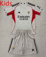 2025-26 Benfica Away Khaki kids Soccer Uniform-AY