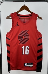 2023 Flying Man Edition Portland Trail Blazers Red #16 NBA Jersey-311