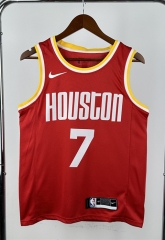 Retrp Edition Houston Rockets Red  #7 NBA Jersey-311