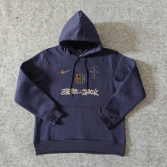 Joint Model Barcelona Royal Blue Thailand Soccer Tracksuit With Hat-LH