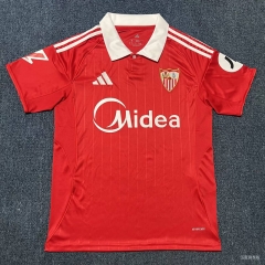 (S-4XL) 25-26 Sevilla Away Red Thailand Soccer Jersey AAA-8430