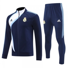 Reteo version  Real Madrid Dark Blue Thailand Soccer Jacket Uniform-4627