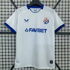 (S-4XL) 25-26 Dinamo Zagreb Away White Thailand Soccer Jersey AAA-2044