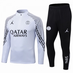 2025-26 Paris SG White Thailand Soccer Tracksuit -411