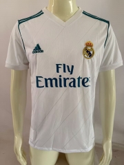 Retro Version 17-18 Real Madrid Home White Thailand Soccer Jersey-503