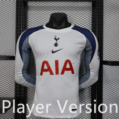 Player Version 2025-26 Tottenham Hotspur Home White LS Thailand Soccer Uniform-888