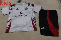 25-26 Special Edition Manchester United White Kids/Youth Soccer Uniform-507