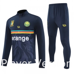 Player Version 2025-2026 Cameroon Purple Thailand Soccer Tracksuit-4627