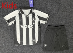 2025-26 Botafogo Home Black&White Kids/Youth Soccer Uniform-AY