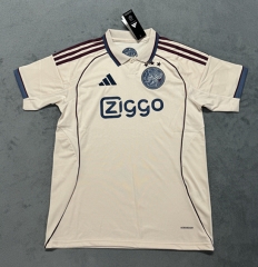 (s-4xl)25-26 Ajax 2nd Away Beige Thailand Soccer Jersey AAA-4506