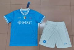 25-26 Napoli Home Blue Soccer Uniform( With Scudetto )-718