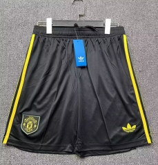 25-26 Manchester United 2nd Away Black Thailand Soccer Shorts