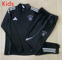 25-26 (4-Star Team Logo) Germany White Kids/Youth Soccer Tracksuit-815