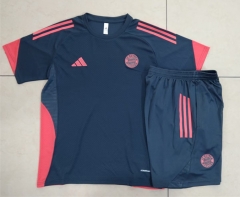 2025-26 Bayern München Dark Gray Thailand Soccer Short-sleeve Tracksuit Uniform-815