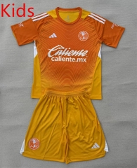 2025-2026 Club America Goalkeeper Green Kids/Youth Soccer Uniform-912