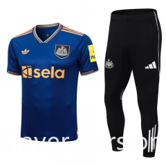 Player Version 25-26 Newcastle United Blue Short-Sleeve Thailand Soccer Tracksuit-9926