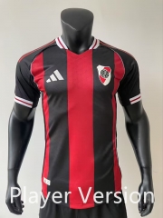 Player Version 2025-2026 River Plate Away Red&Black Thailand Soccer Jersey AAA(No Chest Ad)-416