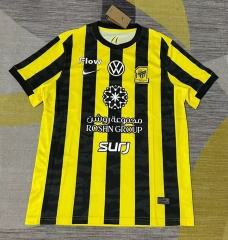 （s-4xl）2025-26 Al Ittihad Home Yellow& Black Thailand Soccer Jersey AAA-GB