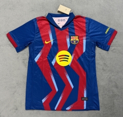 (S-4XL) 25-26 Barcelona 3rd Away Red&Blue Thailand Soccer Jersey AAA-4506