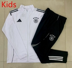 25-26  Germany White Kids/Youth Soccer Jacket Uniform-815