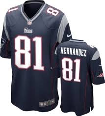 NFL New England Patriots Black #81 Jersey