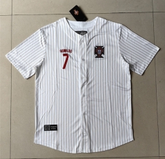 #7  Ronaldo 2025-26 Portugal Red White Thailand Soccer US Pack Jersey AAA-807