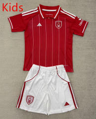 25-26 Nottingham Forest Home Red Kid/Youth Soccer Uniform-AY